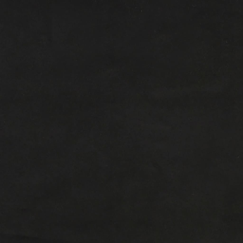 Cadre de lit sans matelas noir 160x200 cm velours - XIOS