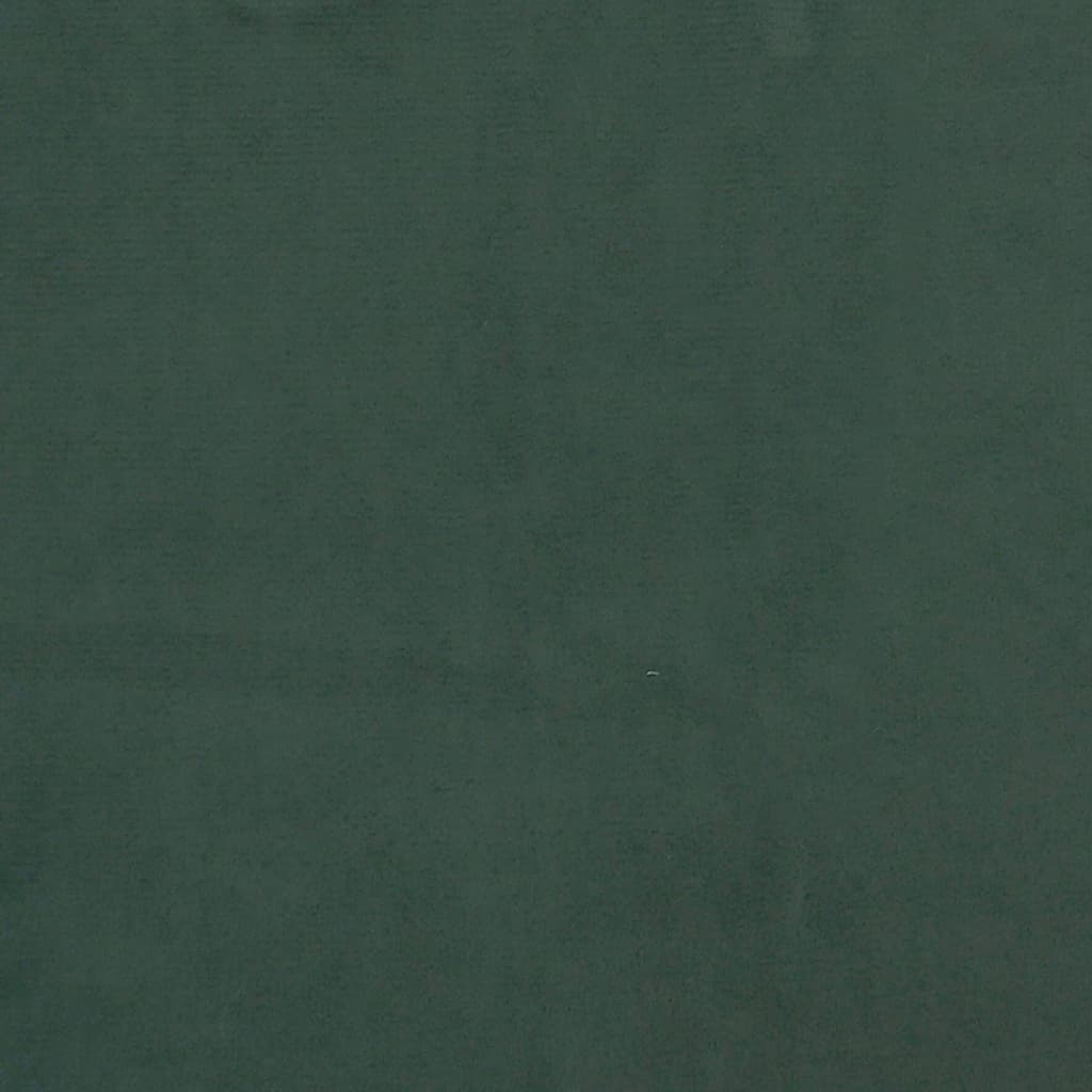 Cadre de lit sans matelas vert foncé 140x200 cm velours - XIOS