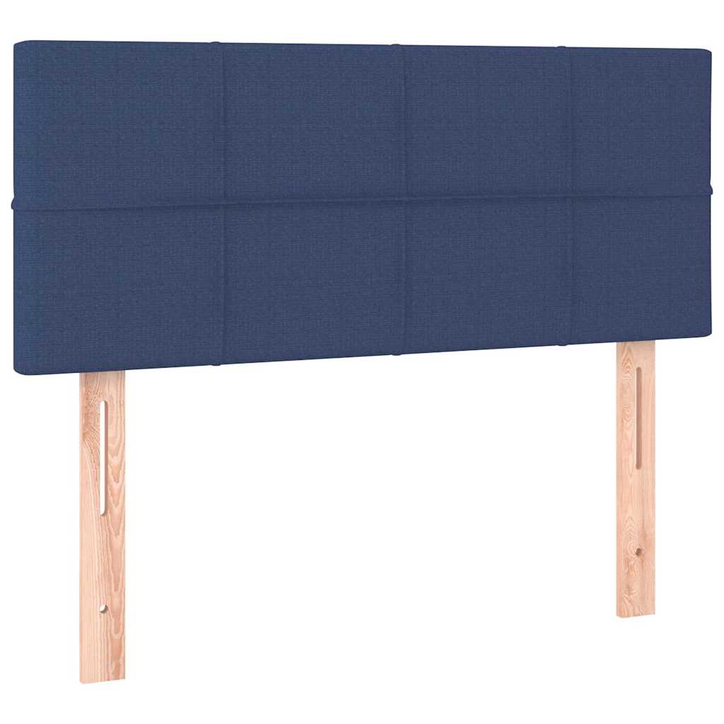 Sommier à lattes de lit avec matelas Bleu 90x200 cm Tissu - XIOS
