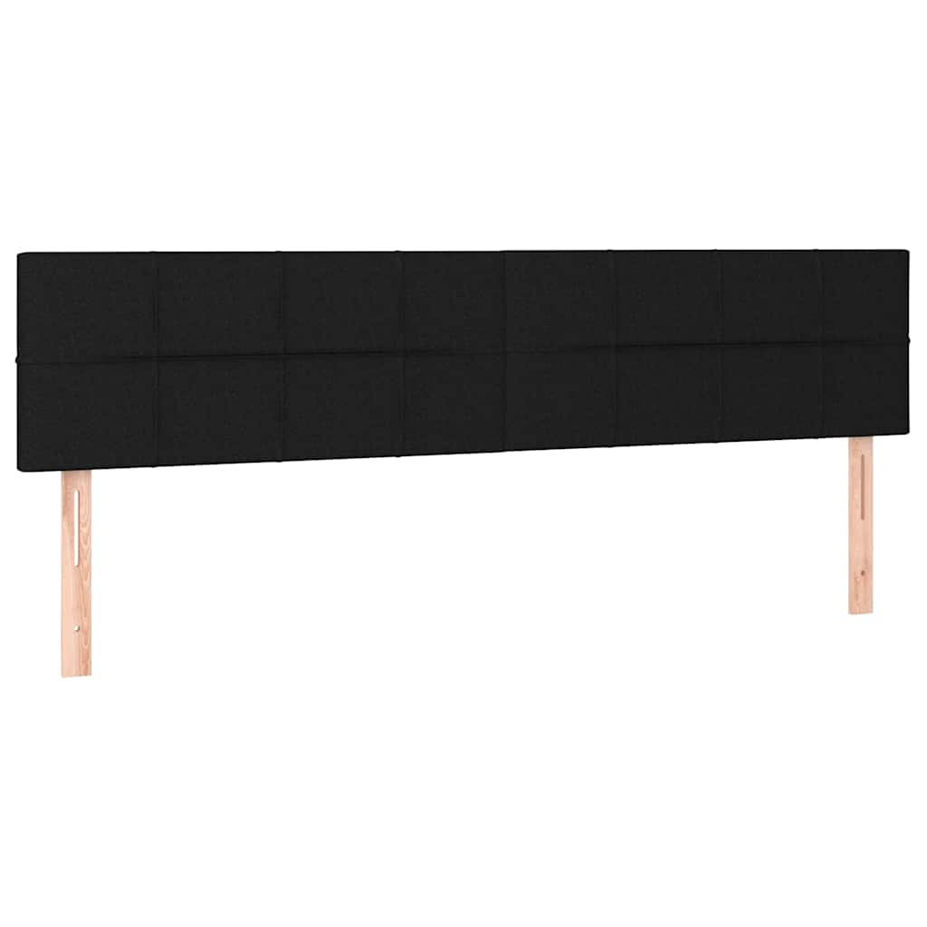 Sommier à lattes de lit avec matelas Noir 160x200 cm Tissu - XIOS