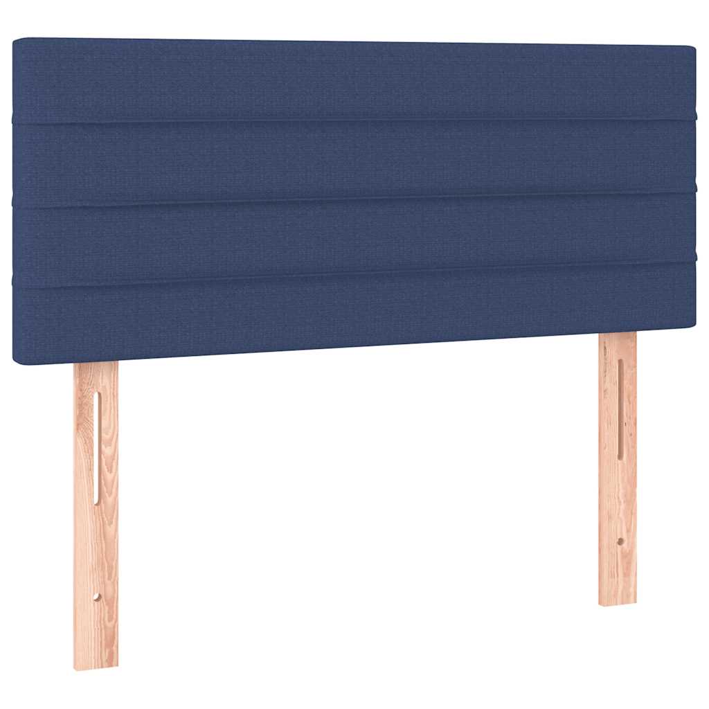 Sommier à lattes de lit avec matelas Bleu 90x200 cm Tissu - XIOS
