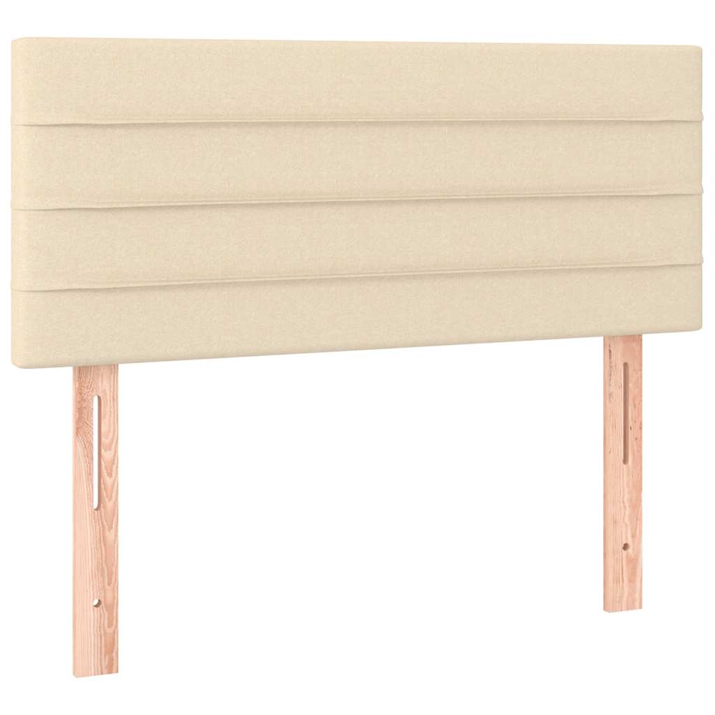 Sommier à lattes de lit avec matelas Crème 100x200 cm Tissu - XIOS