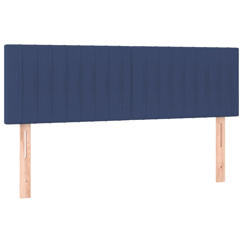 Sommier à lattes de lit avec matelas Bleu 140x190 cm Tissu - XIOS