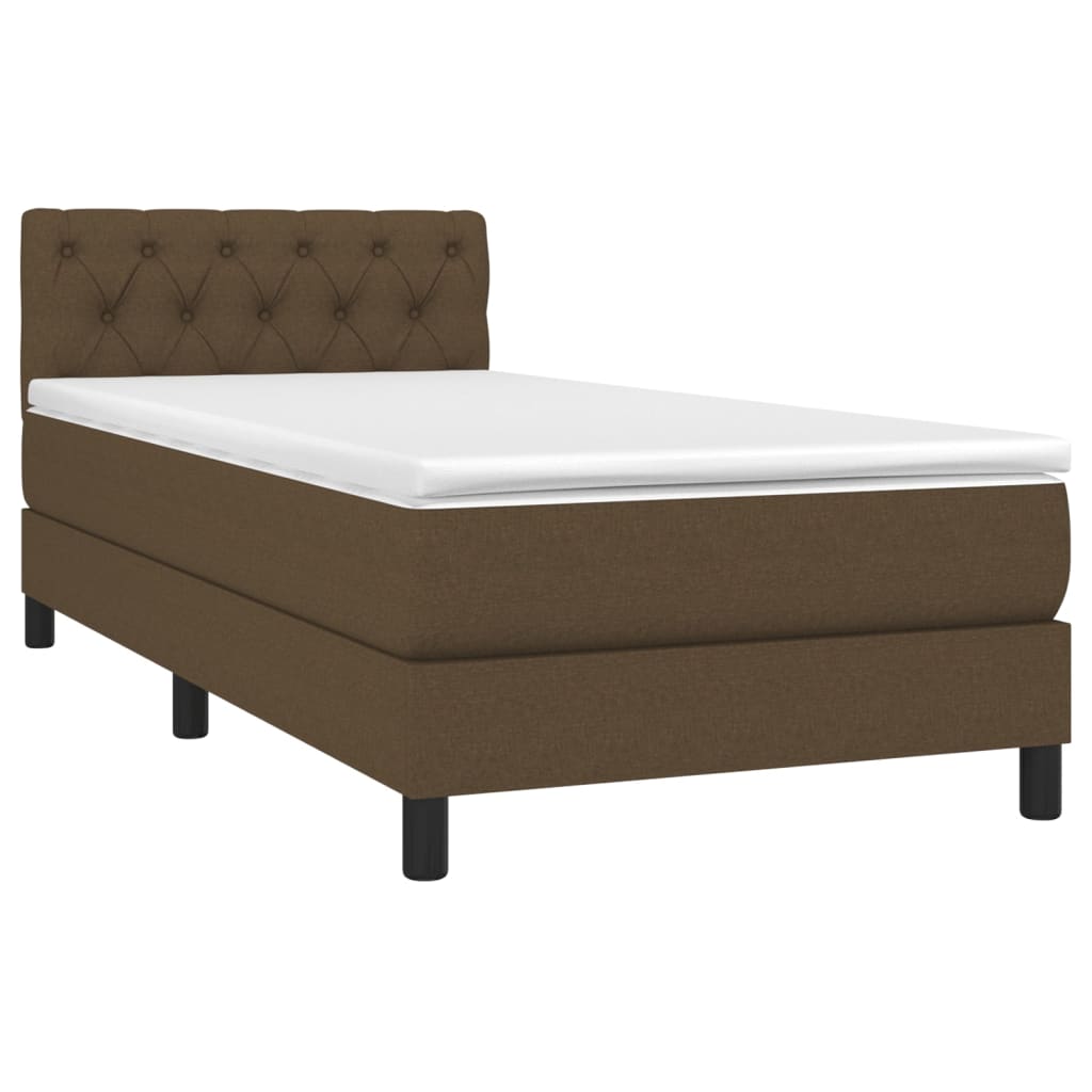 Sommier à lattes de lit avec matelas Marron foncé 80x200 cm - XIOS
