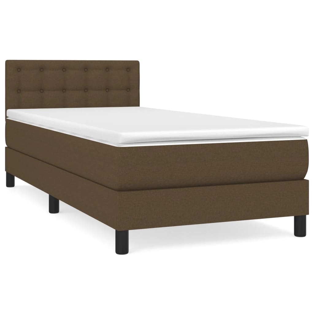 Sommier à lattes de lit avec matelas Marron foncé 90x190 cm - XIOS
