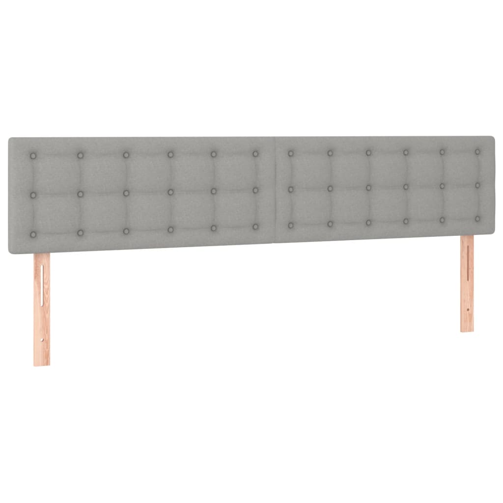 Sommier à lattes de lit avec matelas Gris clair 180x200cm Tissu - XIOS