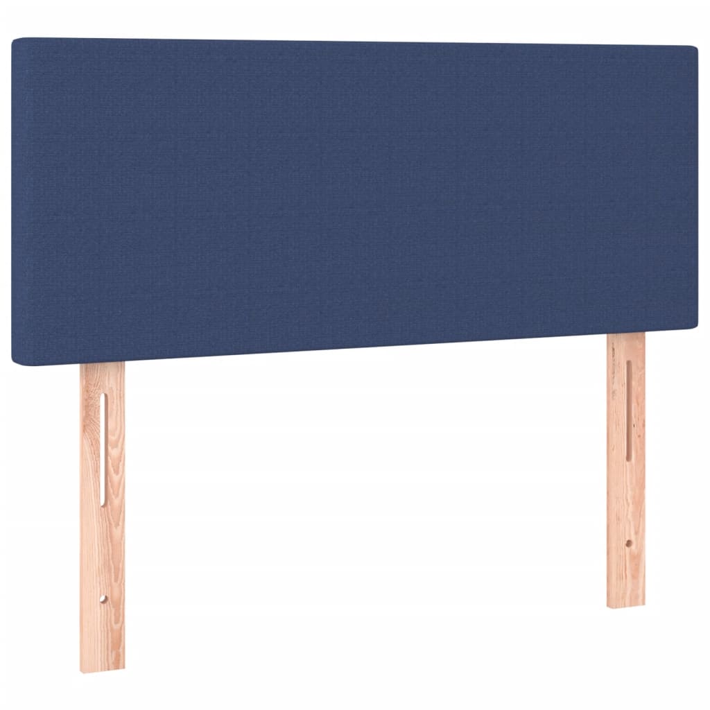 Sommier à lattes de lit avec matelas Bleu 90x190 cm Tissu - XIOS