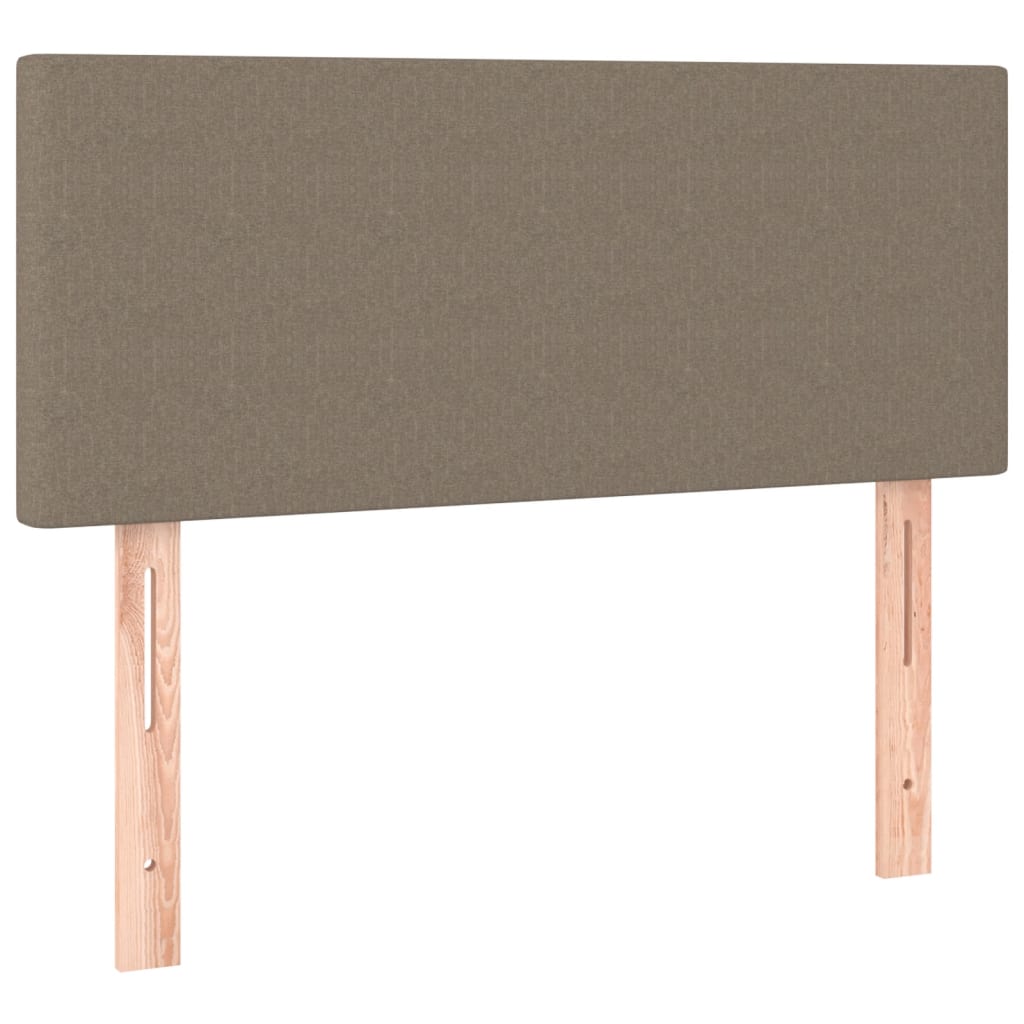 Sommier à lattes de lit avec matelas Taupe 90x200 cm Tissu - XIOS