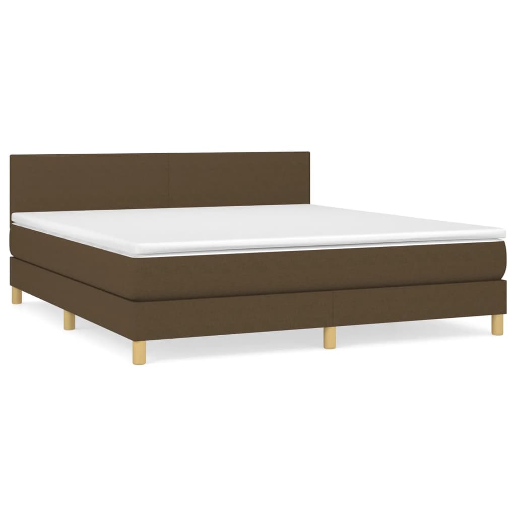 Sommier à lattes de lit avec matelas Marron foncé 160x200 cm - XIOS