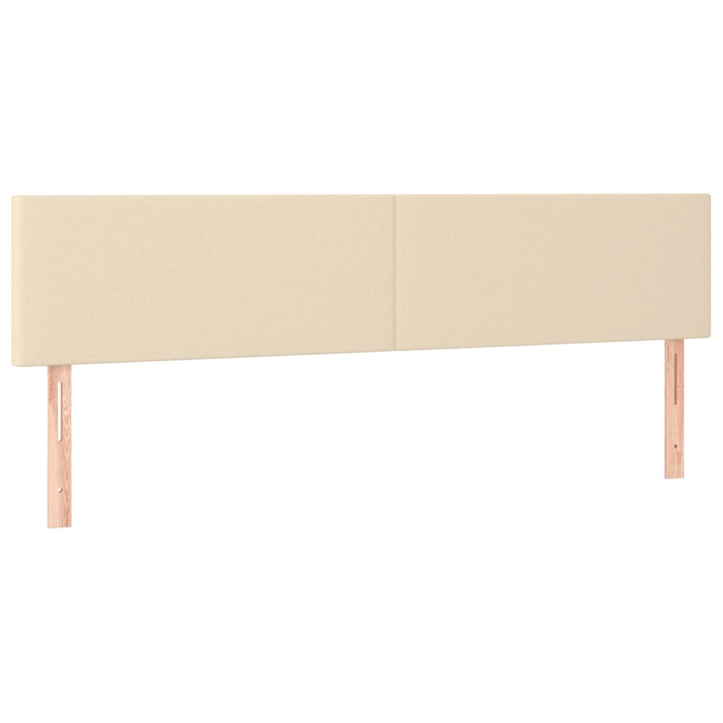 Sommier à lattes de lit avec matelas Crème 160x200 cm Tissu - XIOS