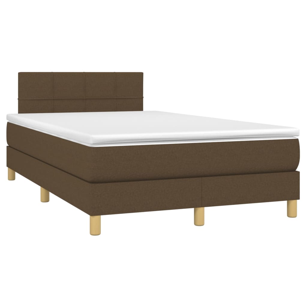Sommier à lattes de lit avec matelas Marron foncé 120x200 cm - XIOS
