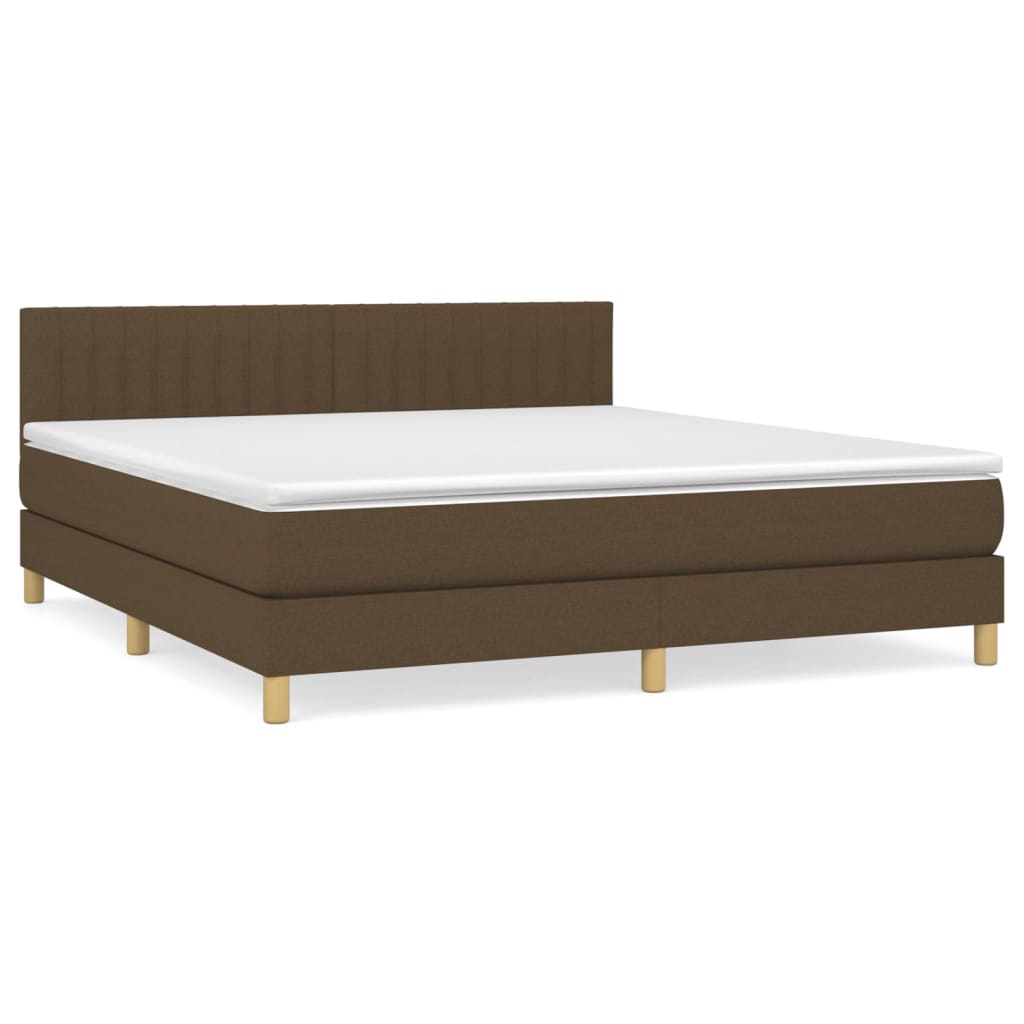 Sommier à lattes de lit avec matelas Marron foncé 160x200 cm - XIOS