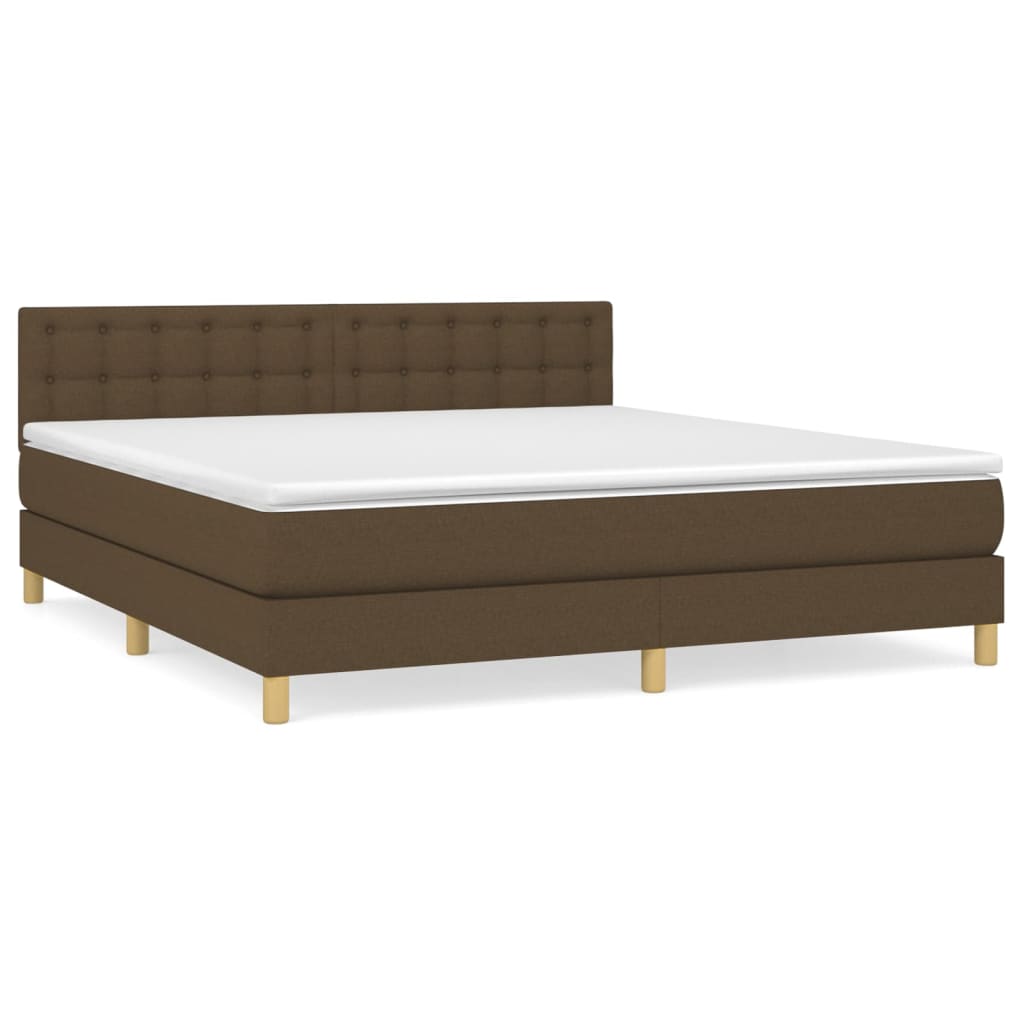 Sommier à lattes de lit avec matelas Marron foncé 160x200 cm - XIOS