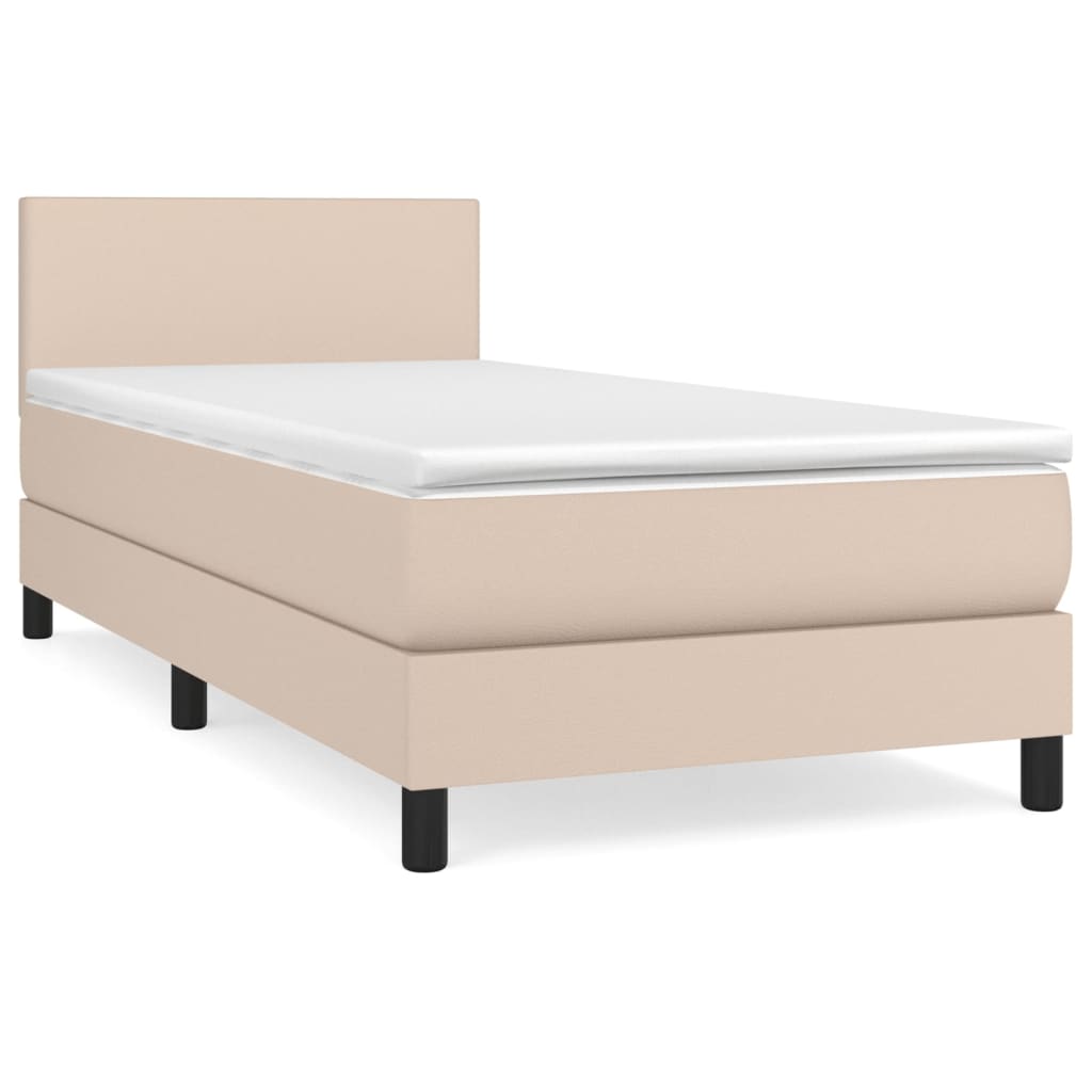 Sommier à lattes de lit avec matelas Cappuccino 90x200 cm - XIOS