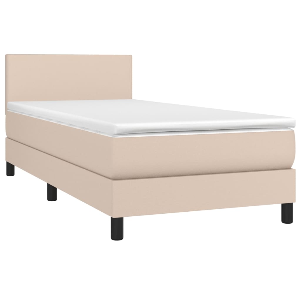 Sommier à lattes de lit avec matelas Cappuccino 90x200 cm - XIOS