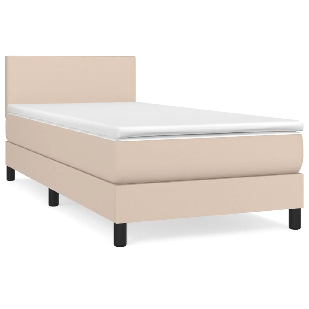 Sommier à lattes de lit avec matelas Cappuccino 100x200 cm - XIOS