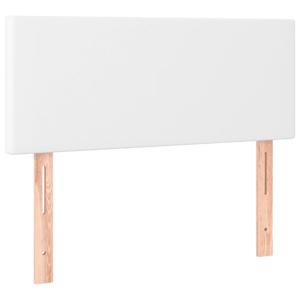 Sommier à lattes de lit avec matelas Blanc 120x200cm Similicuir - XIOS