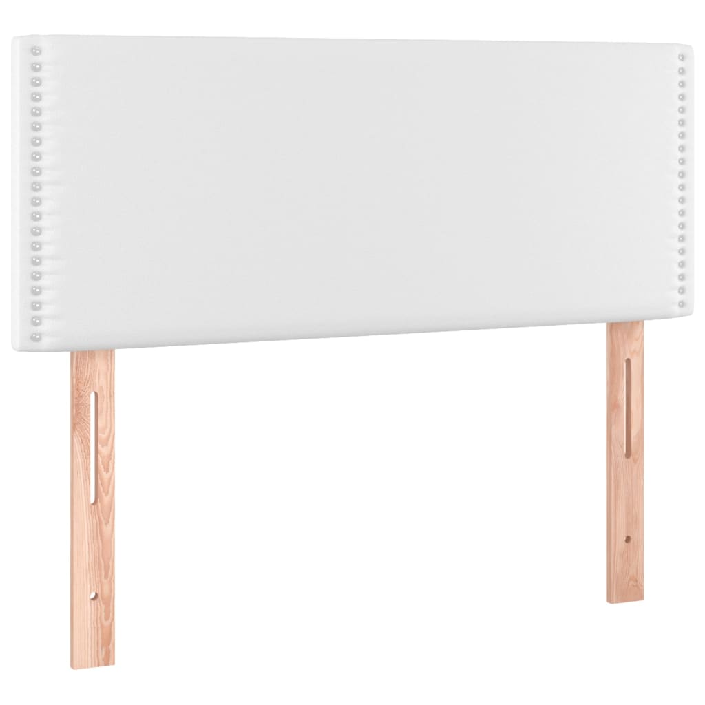 Sommier à lattes de lit avec matelas Blanc 120x200cm Similicuir - XIOS