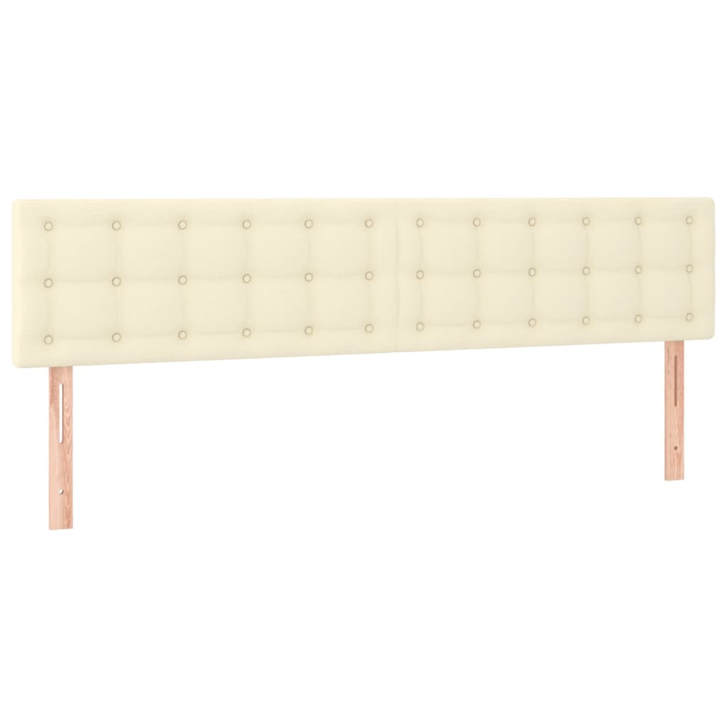 Sommier à lattes de lit avec matelas Crème 160x200cm Similicuir - XIOS