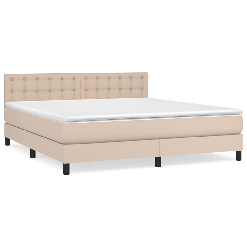 Sommier à lattes de lit avec matelas Cappuccino 160x200 cm - XIOS
