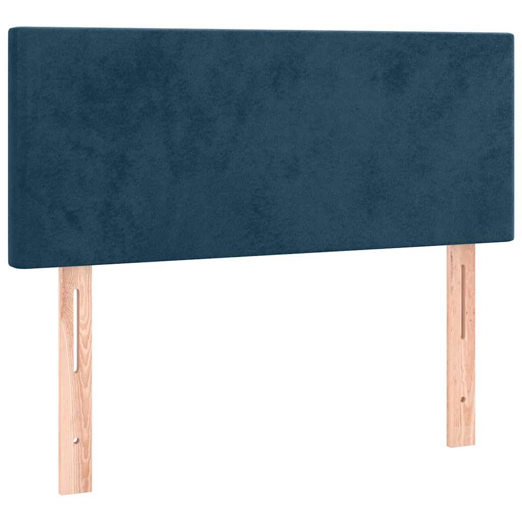 Sommier à lattes de lit avec matelas Bleu foncé 100x200 cm - XIOS