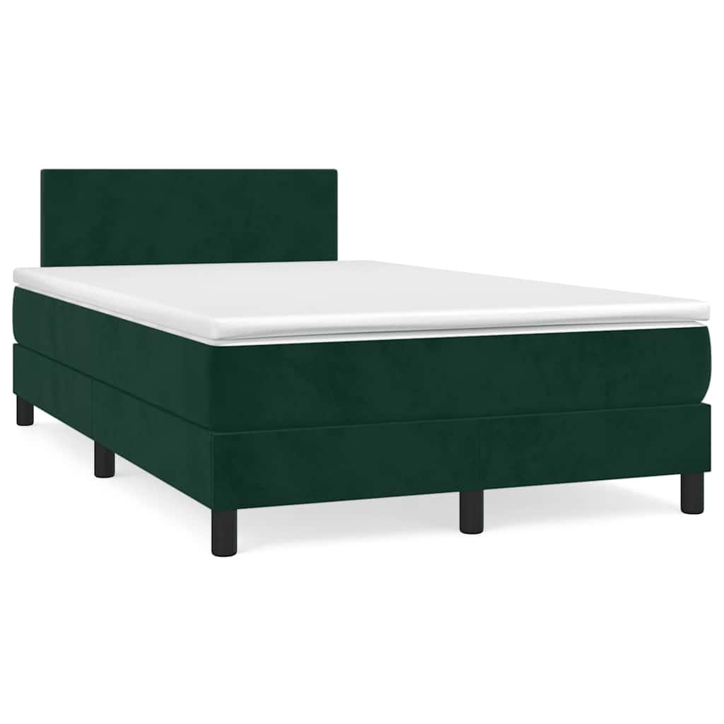 Sommier à lattes de lit et matelas Vert foncé 120x200cm Velours - XIOS