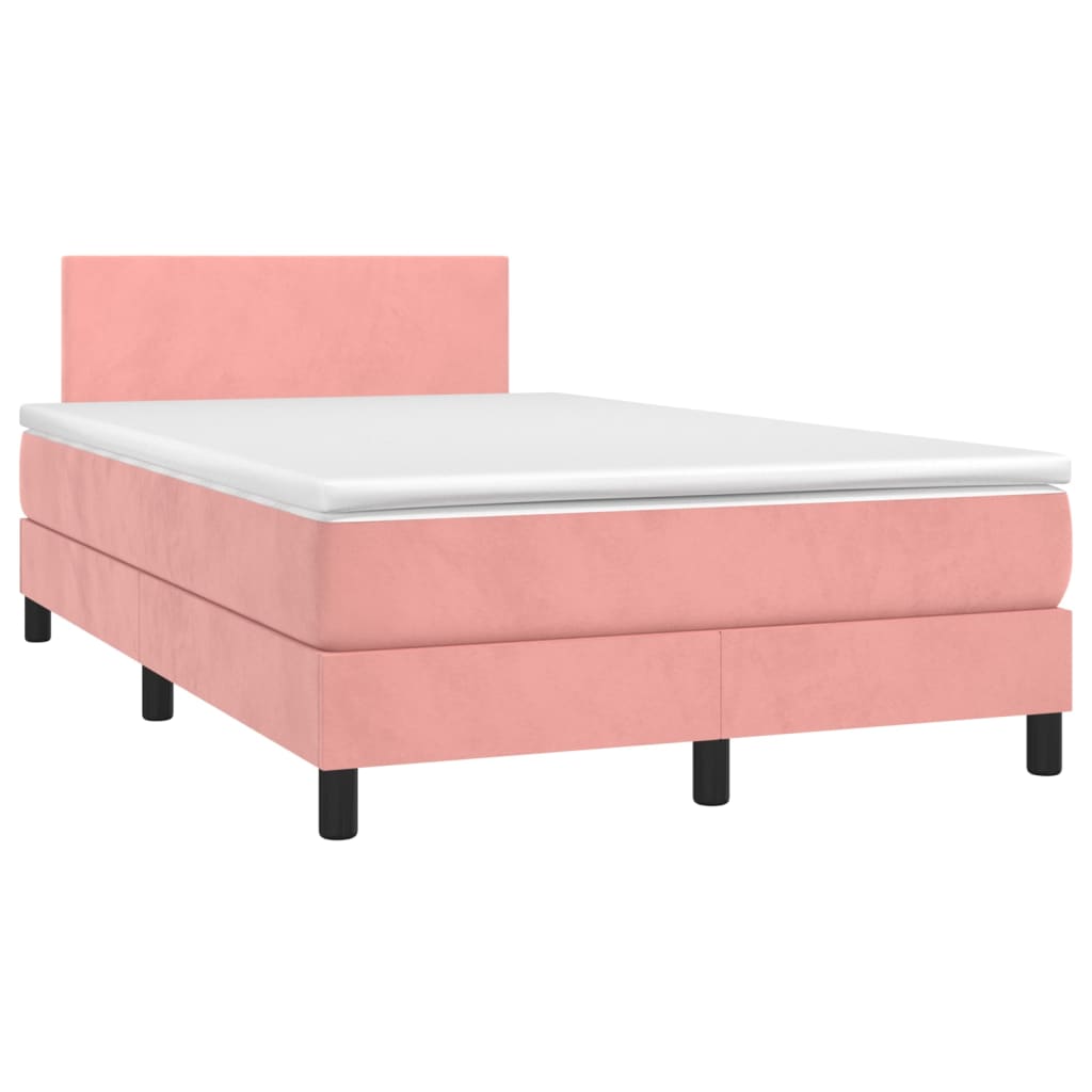 Sommier à lattes de lit avec matelas Rose 120x200 cm Velours - XIOS