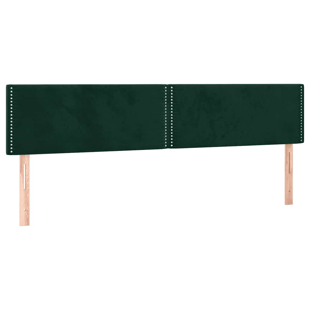Sommier à lattes de lit et matelas Vert foncé 200x200cm Velours - XIOS