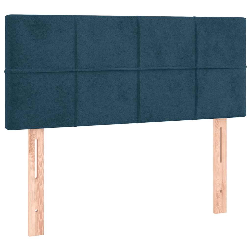 Sommier à lattes de lit avec matelas Bleu foncé 100x200 cm - XIOS