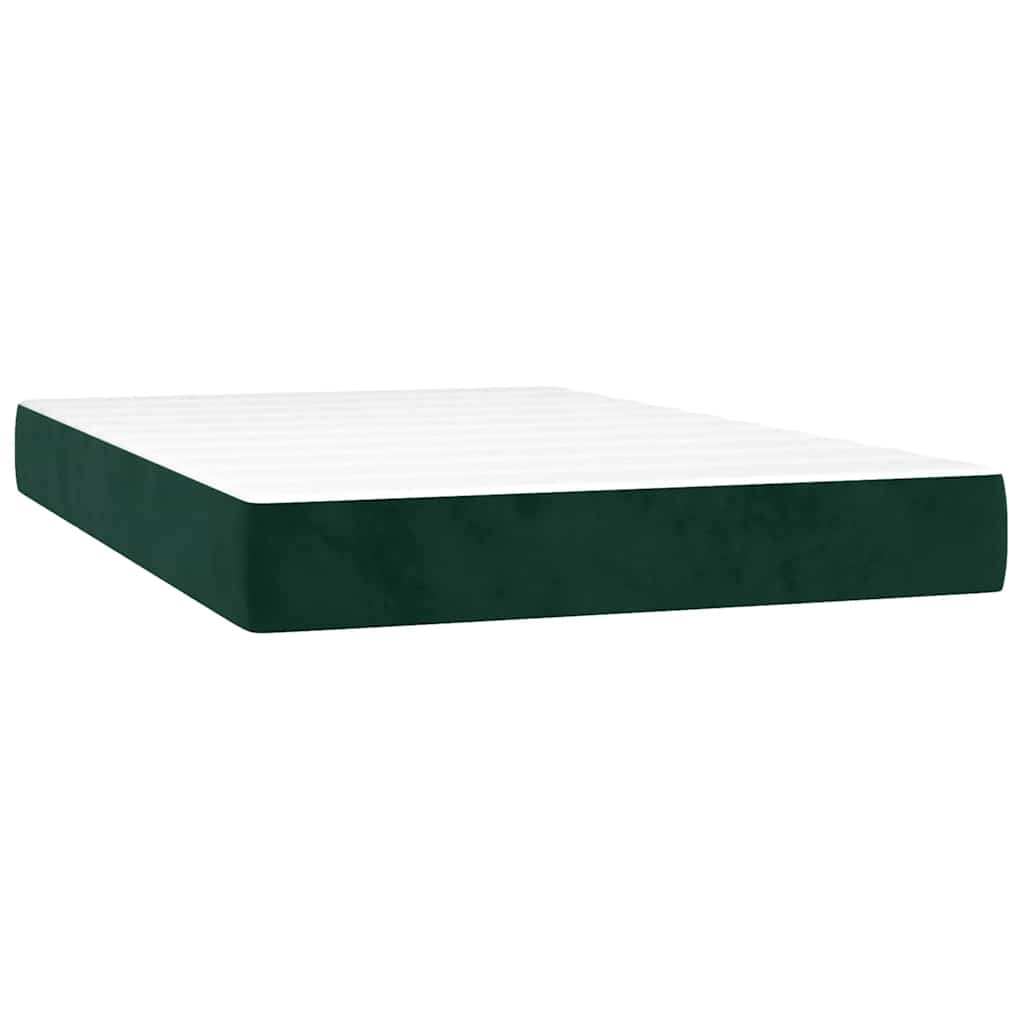 Sommier à lattes de lit et matelas Vert foncé 120x200cm Velours - XIOS