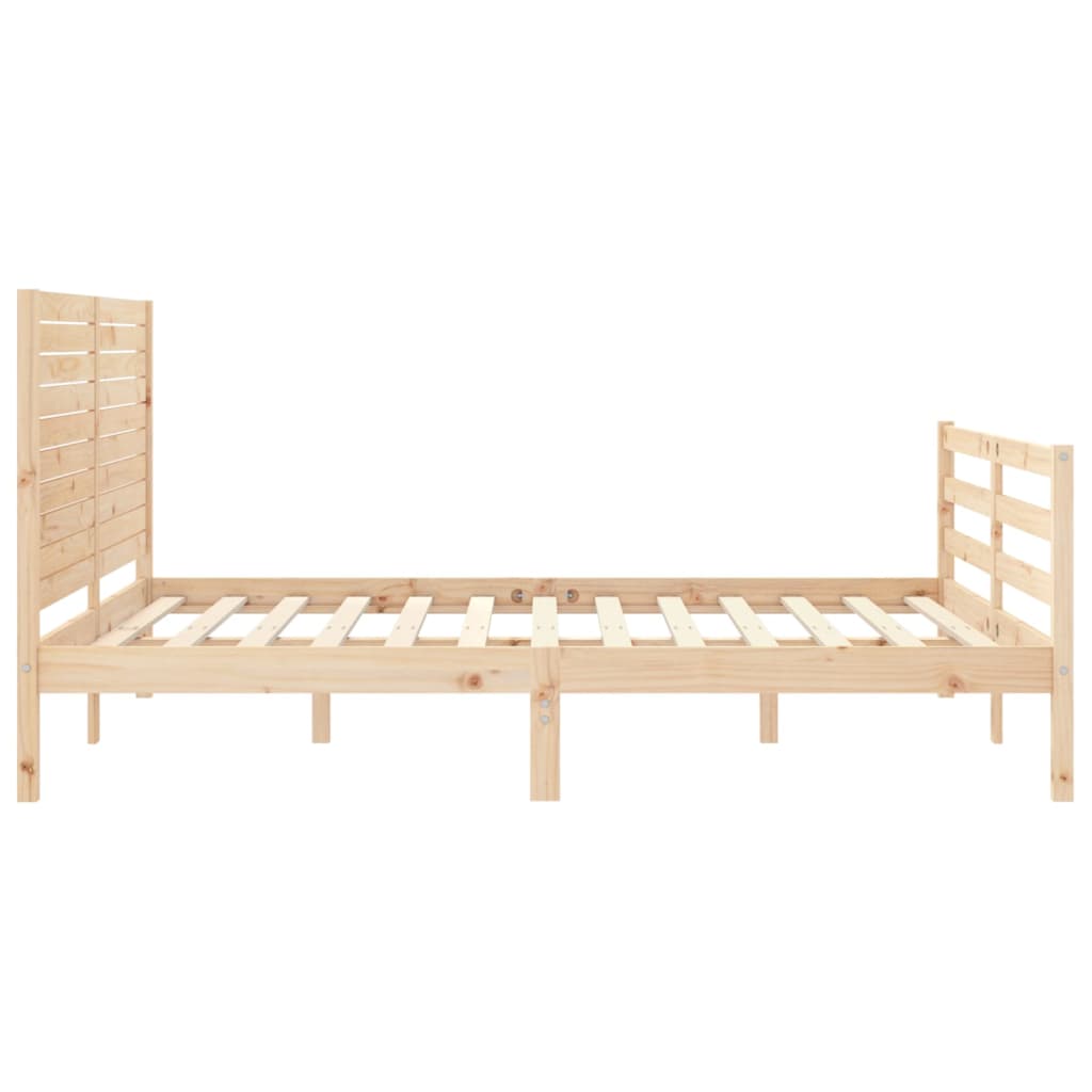 Cadre de lit sans matelas 160x200 cm bois massif - XIOS