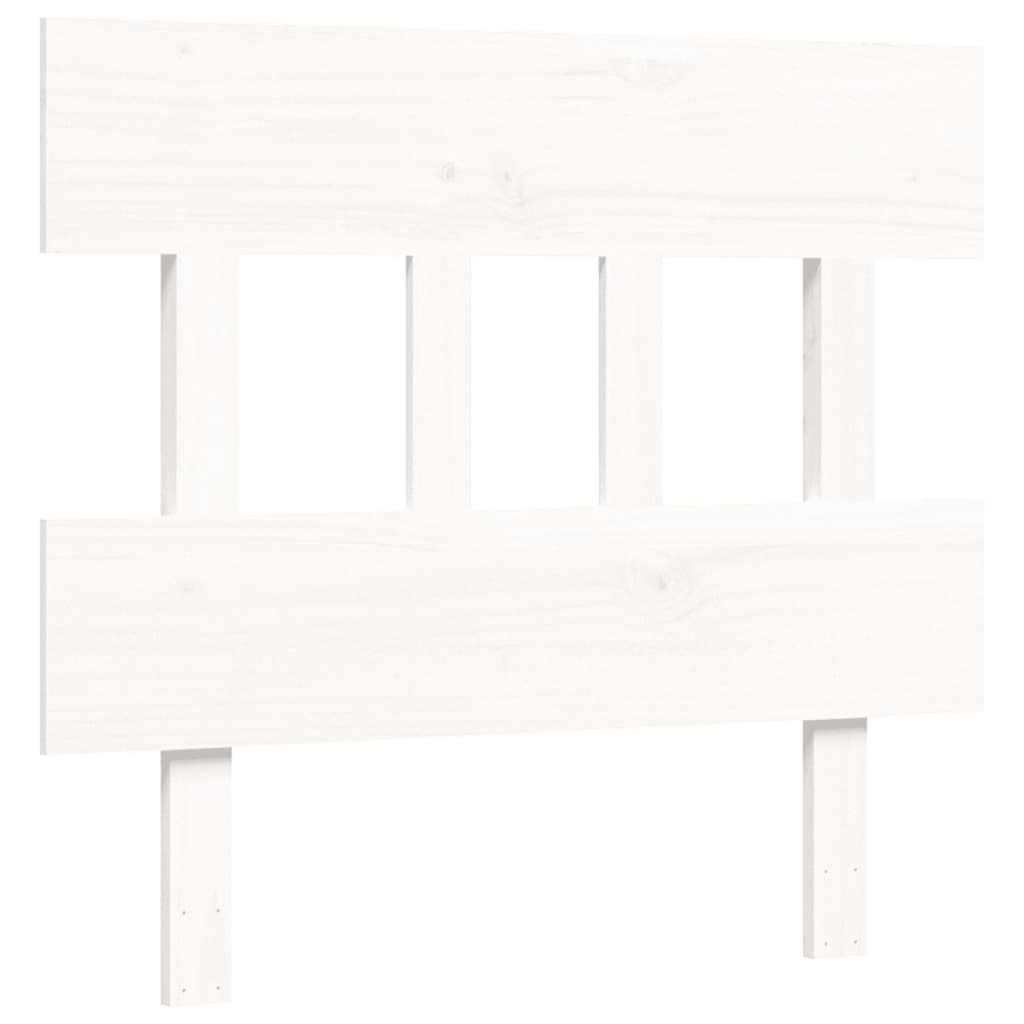 Cadre de lit sans matelas blanc 100x200 cm bois massif - XIOS