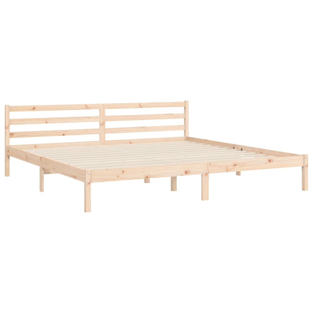 Cadre de lit sans matelas 200x200 cm bois massif - XIOS