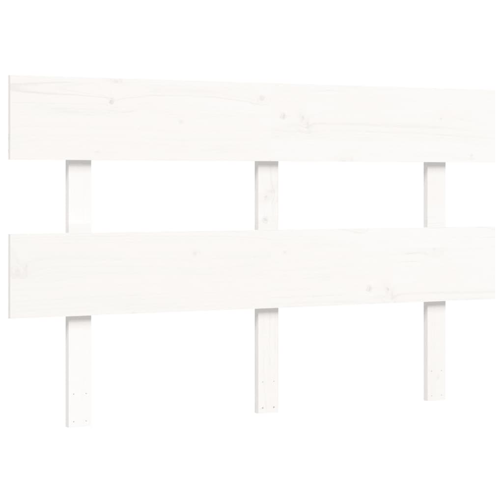 Lit pour personne âgée sans matelas blanc bois massif - XIOS
