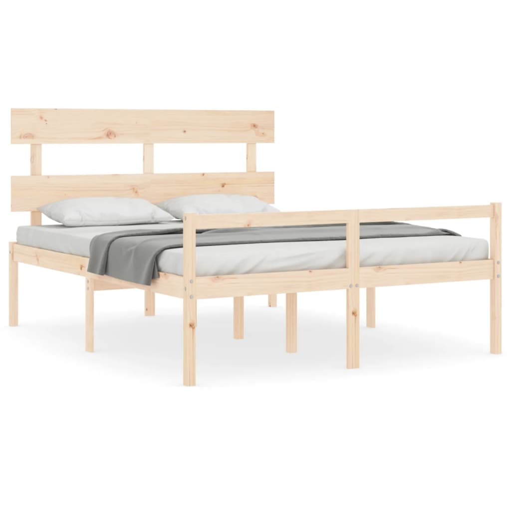 Lit pour personne âgée sans matelas 160x200 cm bois massif - XIOS