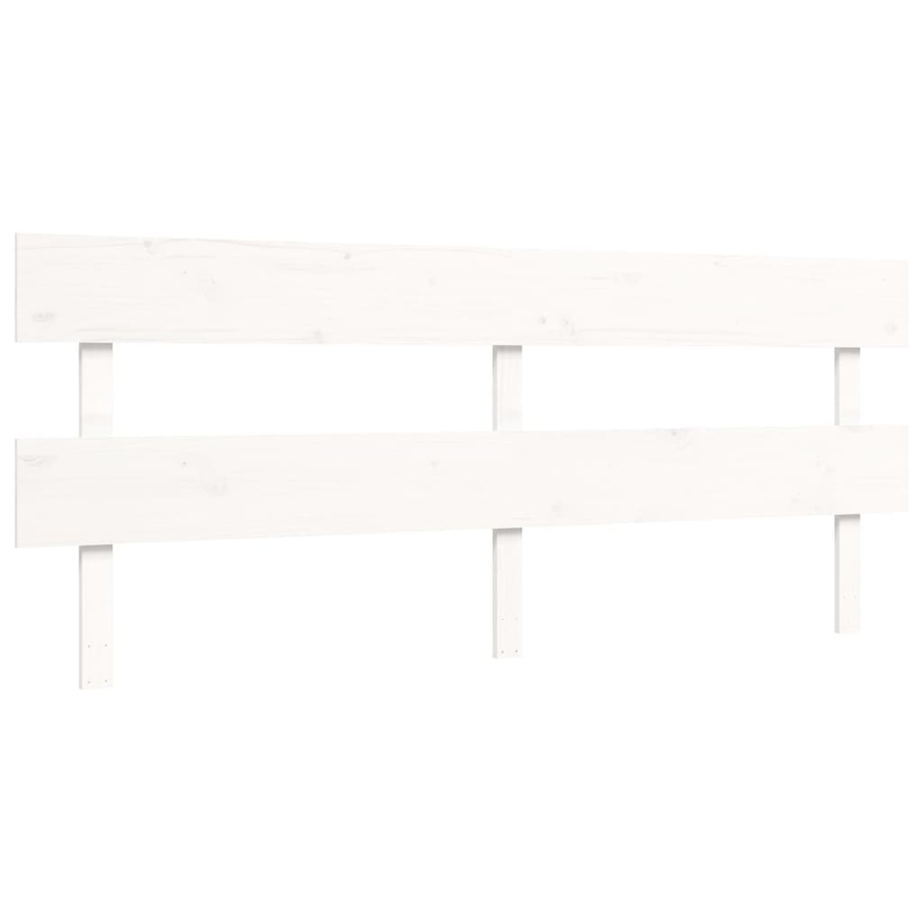 Lit pour personne âgée sans matelas blanc 200x200cm bois massif - XIOS