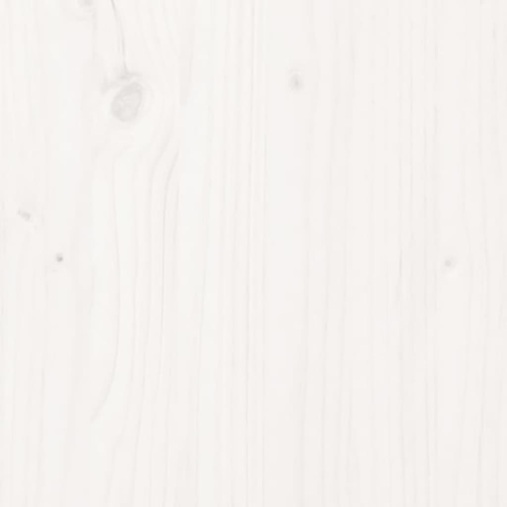Lit pour personne âgée sans matelas blanc 200x200cm bois massif - XIOS