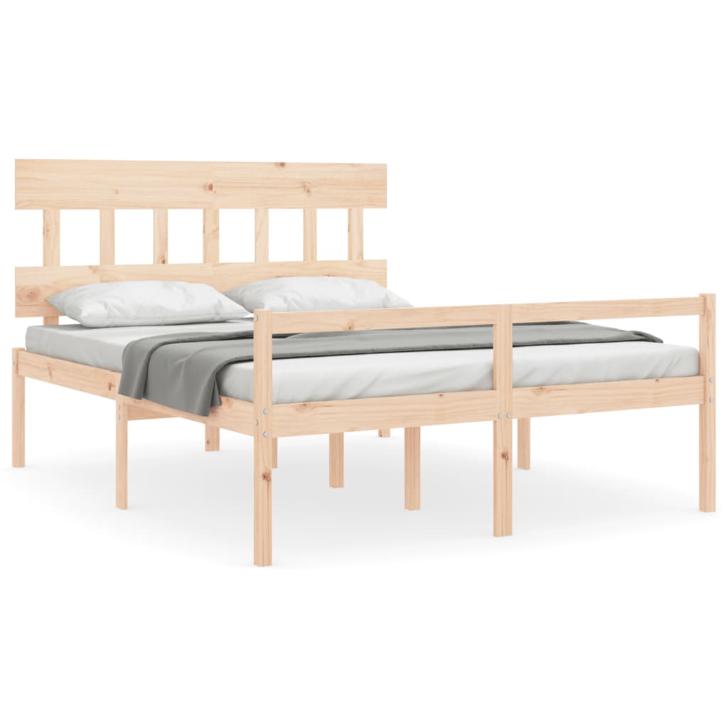 Lit pour personne âgée sans matelas 160x200 cm bois massif - XIOS