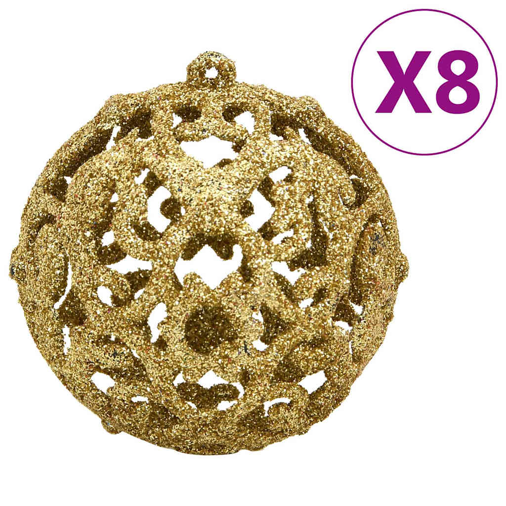 Ensemble de boules de Noël 112 pcs rouge vert doré polystyrène - XIOS