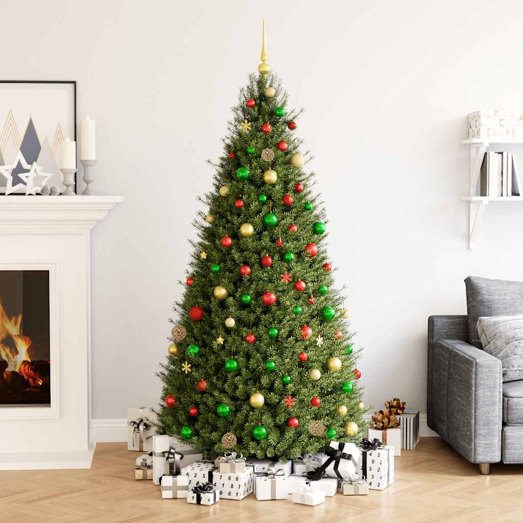 Ensemble de boules de Noël 112 pcs rouge vert doré polystyrène - XIOS