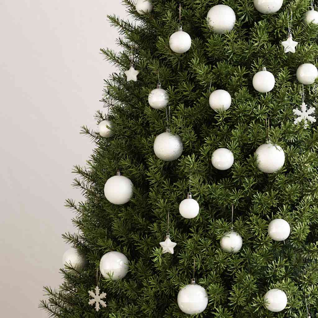 Ensemble de boules de Noël 111 pièces blanc polystyrène - XIOS