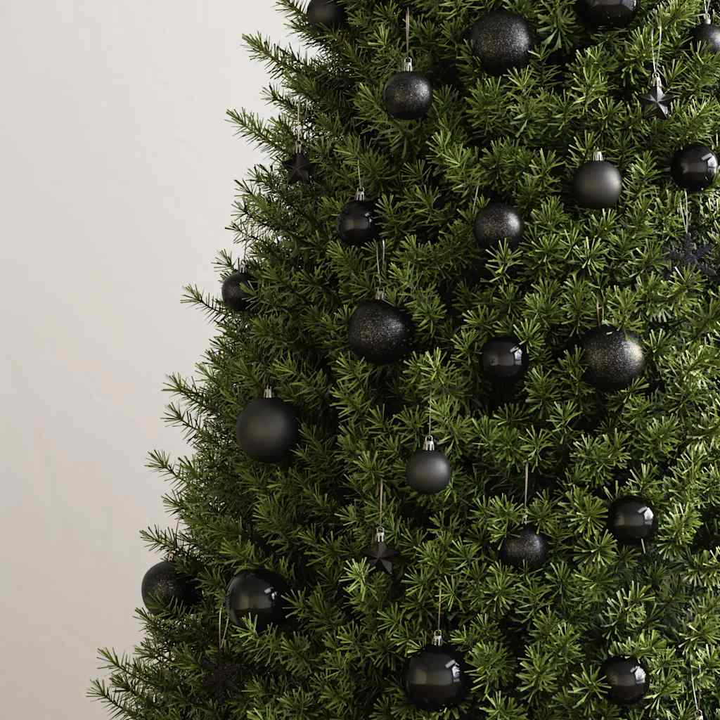 Ensemble de boules de Noël 111 pièces noir polystyrène - XIOS