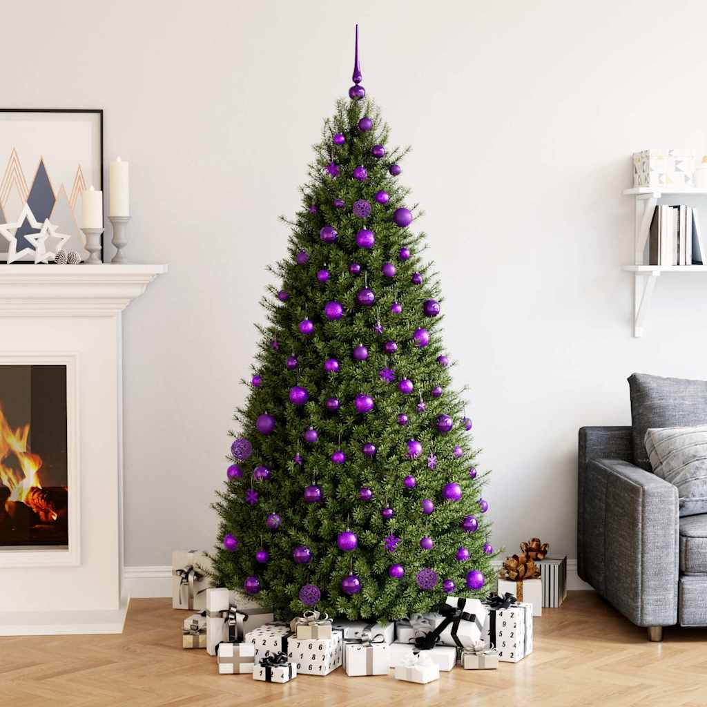 Ensemble de boules de Noël 111 pièces violet polystyrène - XIOS