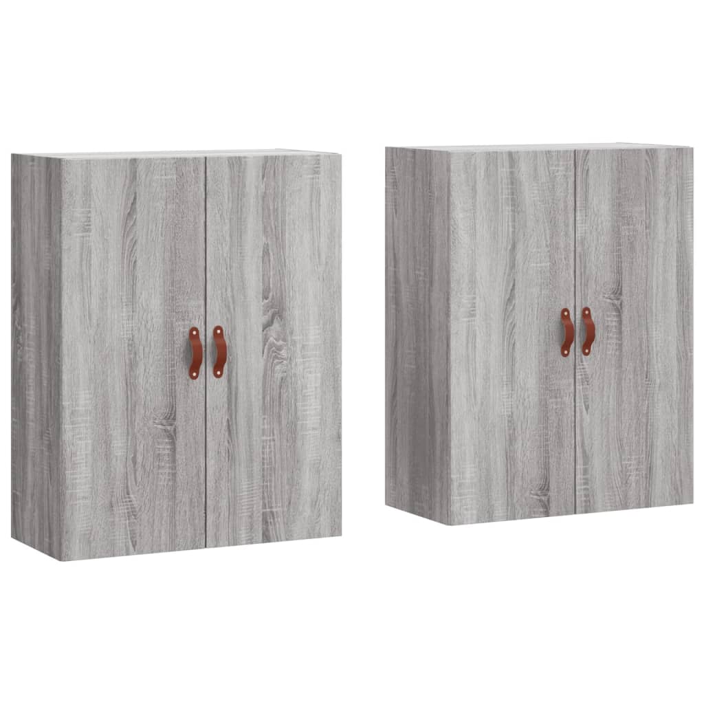 Armoires murales 2 pcs sonoma gris 69,5x34x90 cm - XIOS