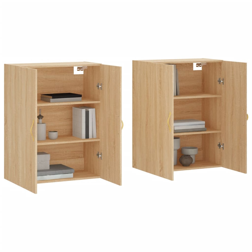 Armoires murales 2 pcs chêne sonoma 69,5x34x90 cm - XIOS