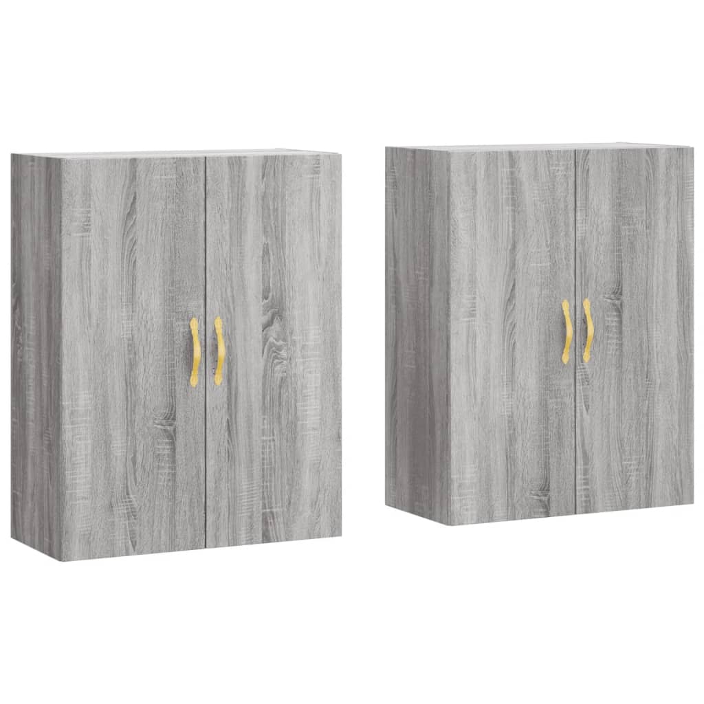 Armoires murales 2 pcs sonoma gris 69,5x34x90 cm - XIOS