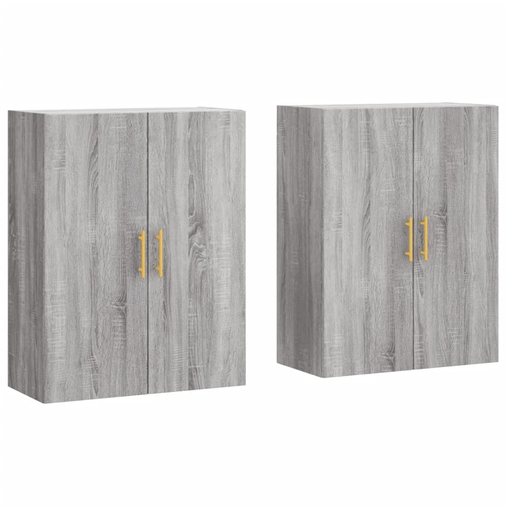 Armoires murales 2 pcs sonoma gris 69,5x34x90 cm - XIOS