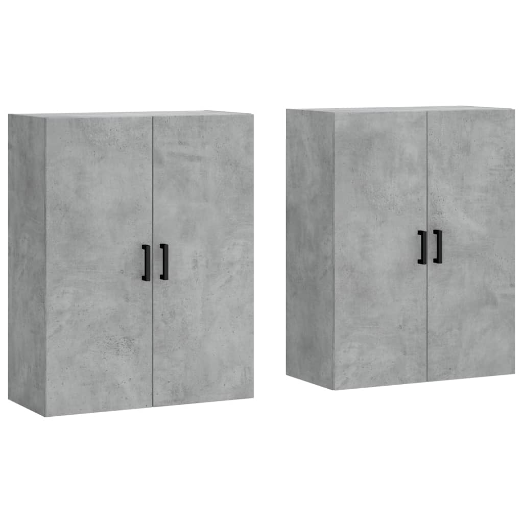 Armoires murales 2 pcs gris béton 69,5x34x90 cm - XIOS