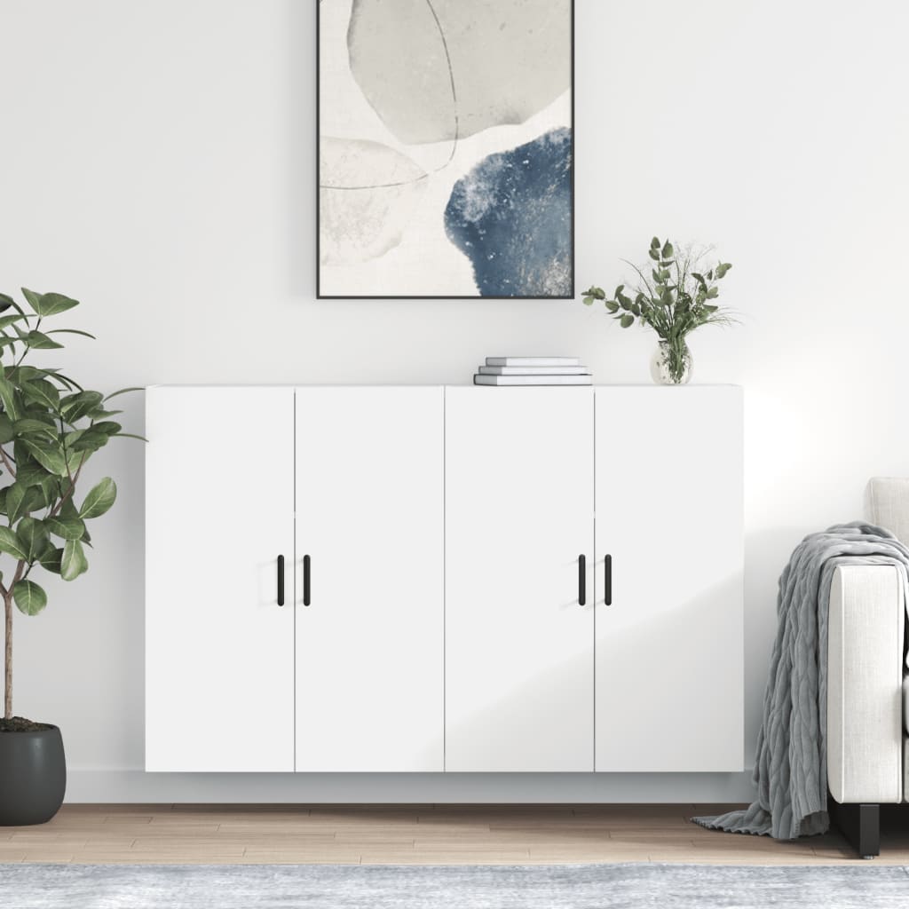 Armoires murales 2 pcs blanc 69,5x34x90 cm - XIOS