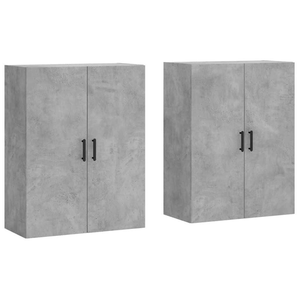 Armoires murales 2 pcs gris béton 69,5x34x90 cm - XIOS